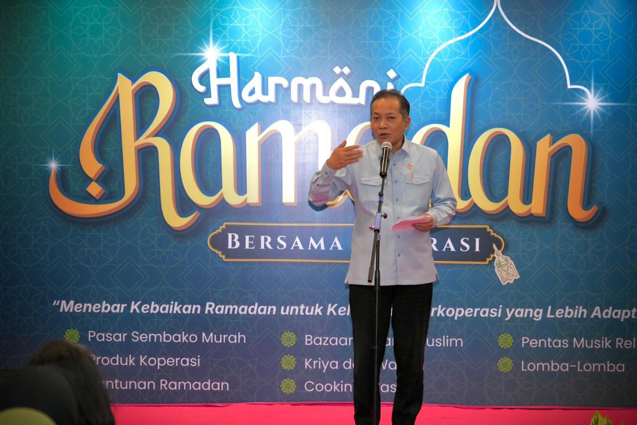 Kemenkop Fasilitasi Pelaku Usaha Binaan Koperasi Lewat Bazaar Harmoni Ramadan 2026