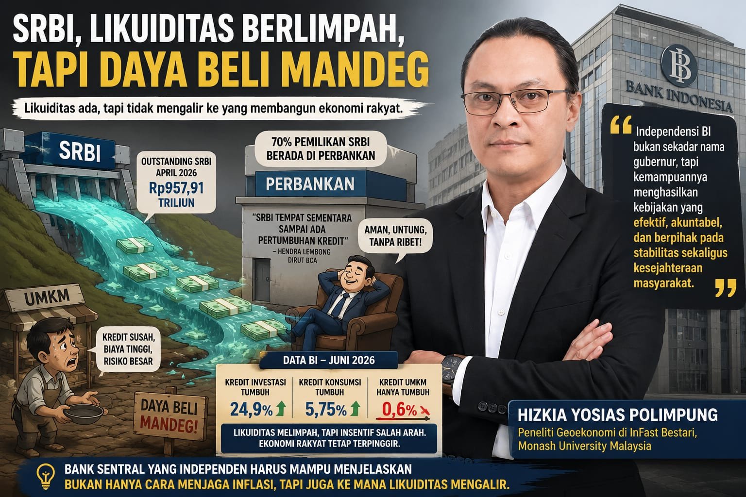 SRBI, Likuiditas Berlimpah, tapi Daya Beli Mandeg