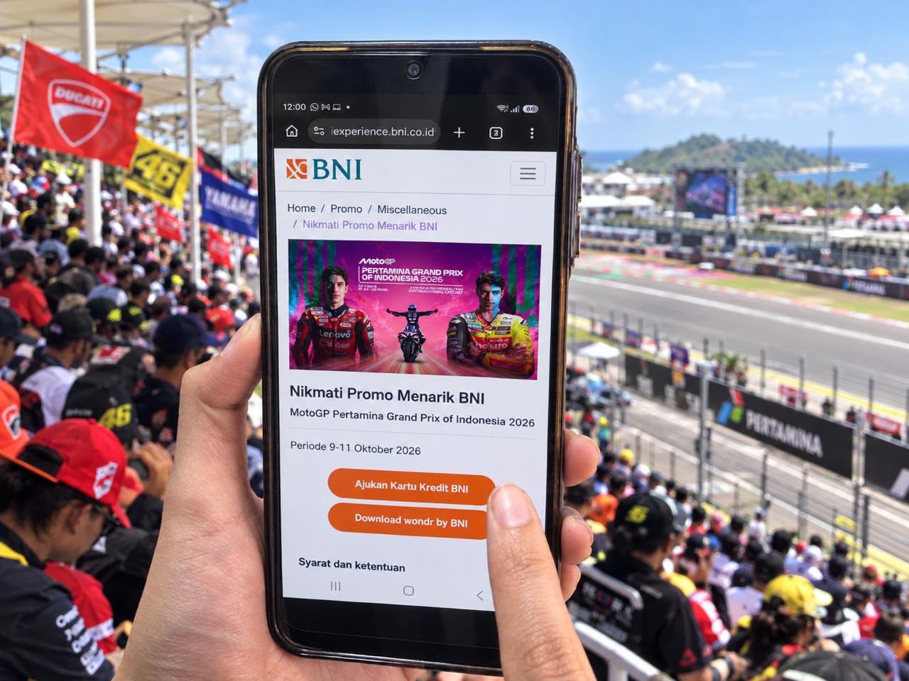 Dukung MotoGP Mandalika 2026, BNI Perluas Kemudahan Transaksi dan Promo Nasabah
