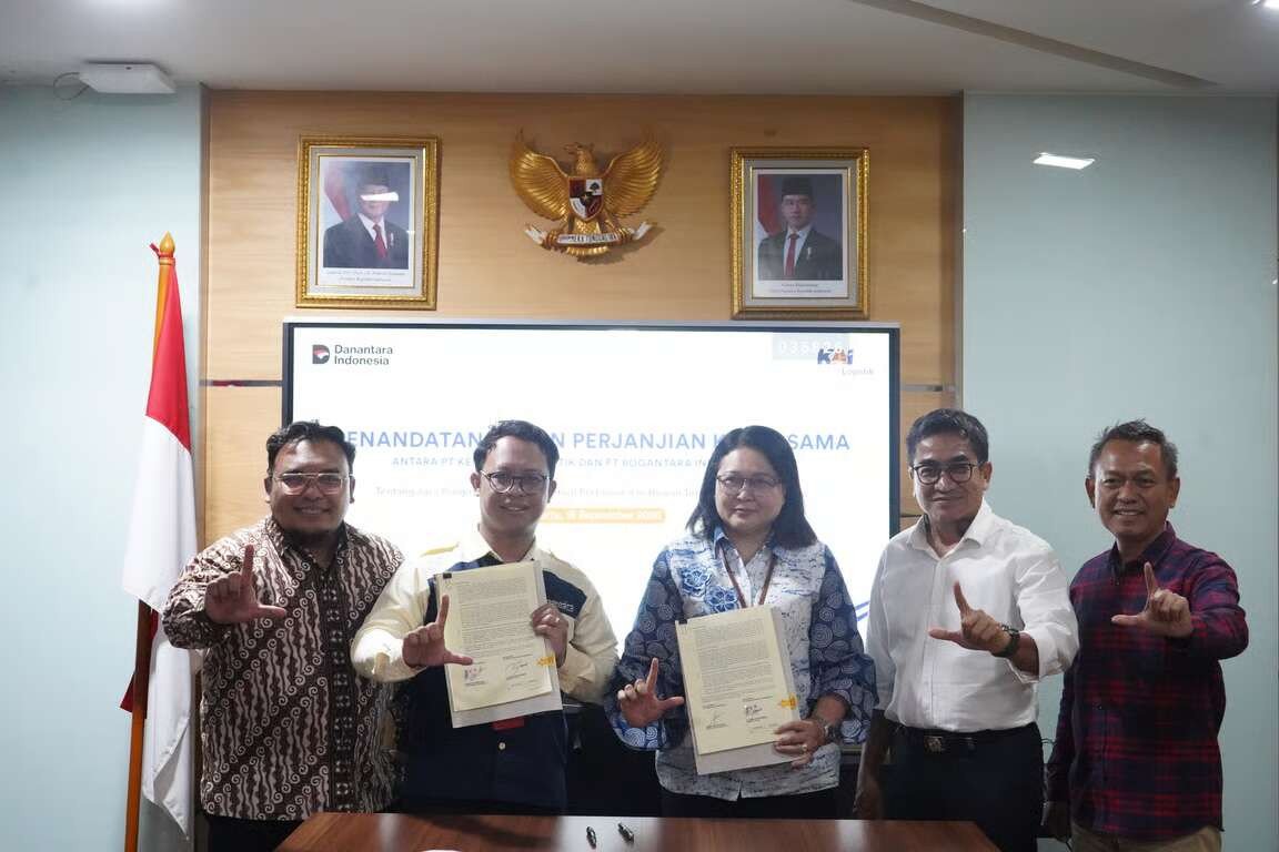 Perkuat Angkutan Komoditas Pangan, KAI Logistik dan PT Bogantara Indo Transport Tandatangani Kerja Sama