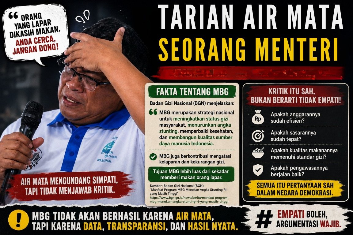 Tarian Air Mata Seorang Menteri Terhadap Program MBG